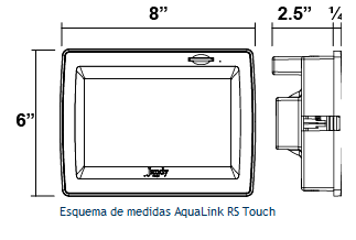 Aqualink RS Touch Medidas