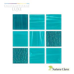 Mosaico Cristalo Vitreo Serie Luxe Modelo Natura Clara