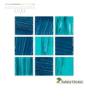 Mosaico Cristalo Vitreo Serie Luxe Modelo Natura Oscura
